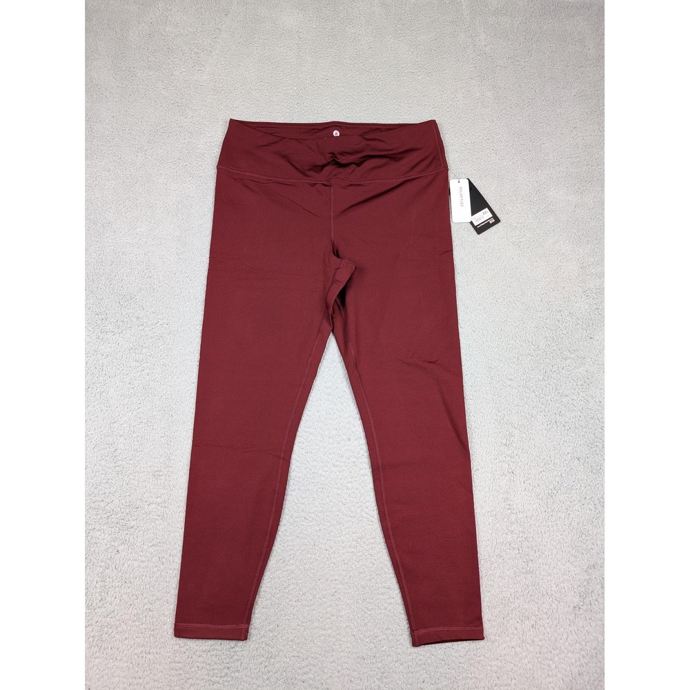 90 Degree By Reflex Pants Womens 2XL Burnt Raspberry Polar Flex‎ Fleece Leggings